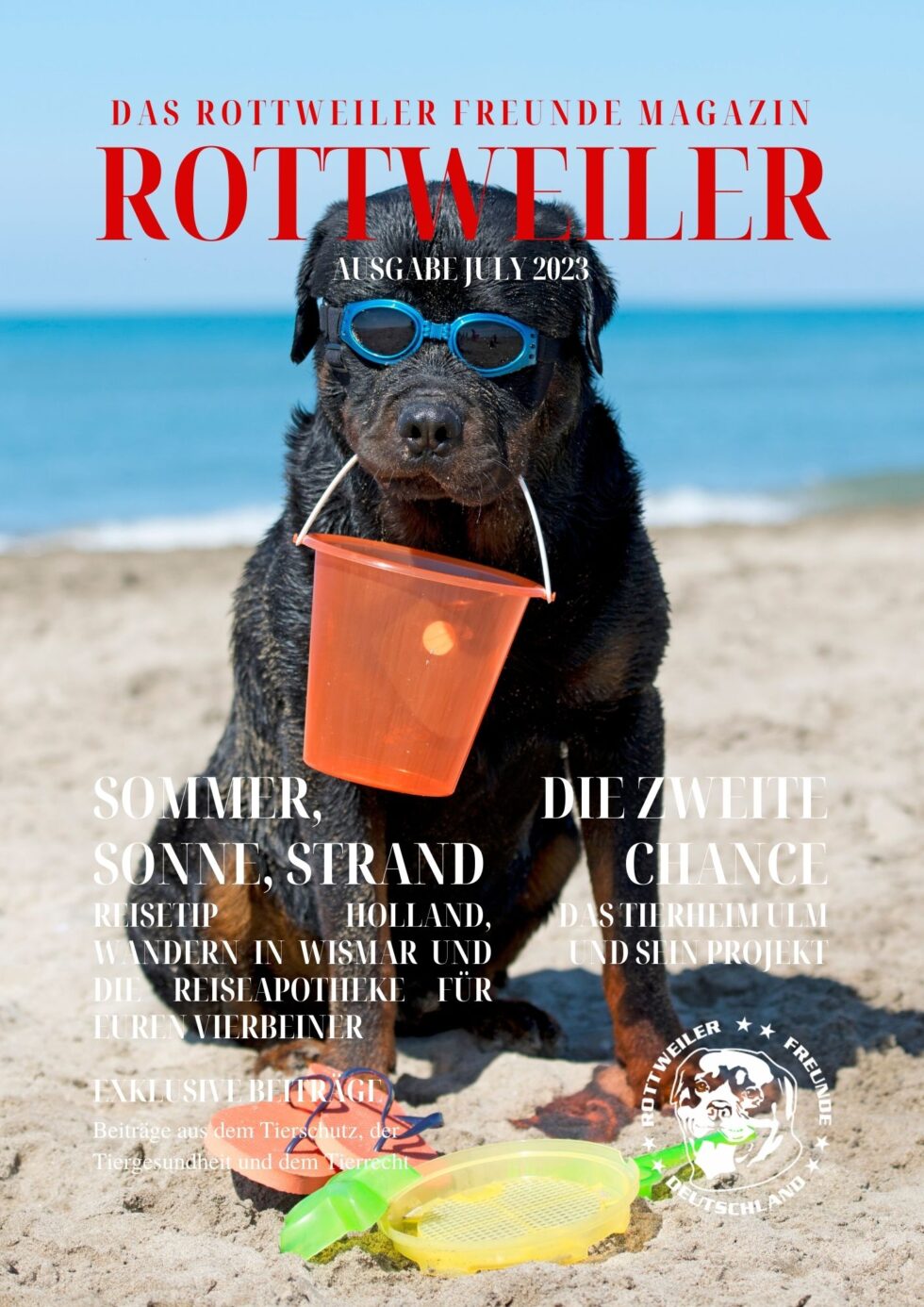 Rottweiler Magazin Ausgabe Juli 2023 rottweilerfreunde.de